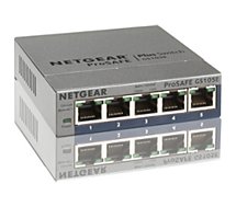 Switch ethernet Netgear  GS105E Metal 5 Ports Gbps +Interface web