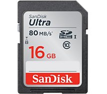 Carte SD Sandisk  Ultra SDHC 16Go 40MB/s Class 10