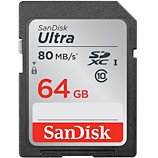 Carte SD Sandisk  Ultra SDXC 64Go 40MB/s Class 10