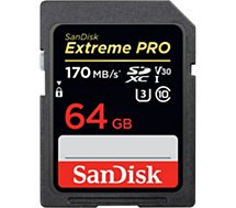 Carte SD Sandisk  EXTREME PRO SDXC 64GB UHS-I U3