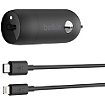 Chargeur allume-cigare Belkin USB C 20W + cable noir