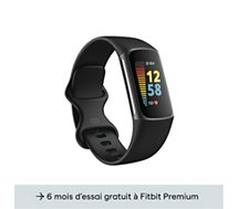 Bracelet connecté Fitbit  Charge 5 noir