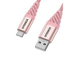Câble USB Otterbox  vers USB-C rose 1m Renforcé
