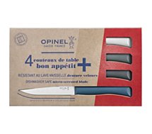 Coffret couteau Opinel  de table x4 Tempete bleu canard ant