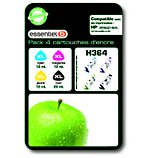 Cartouche d'encre Essentielb  H364 XL 4 couleurs Série pomme