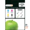 Cartouche d'encre Essentielb H364  Noir + couleurs Série Pomme