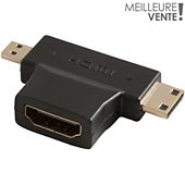 Adaptateur HDMI/Micro HDMI/Mini HDMI Essentielb Convertisseur femelle / mâle / mâle
