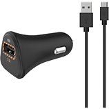 Chargeur allume-cigare Essentielb  USB quick charge 3.0A+ Cable Micro-USB