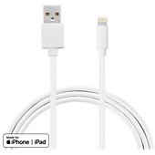 Câble Lightning Essentielb vers USB 2m blanc certifié Apple