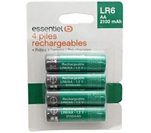 Pile rechargeable Essentielb  4xAA LR6 2100mAh