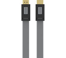 Câble HDMI Essentielb  2.0/18Gbps Plat 2M Anthracite