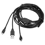 Câble de recharge Skillkorp  Cable de charge pour 2 manettes PS4