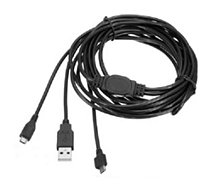 Câble de recharge Skillkorp  Cable de charge pour 2 manettes PS4