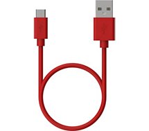 Câble micro USB Essentielb  vers USB rouge 1m