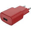 Chargeur secteur Essentielb USB 2.4A Rouge