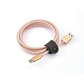 Câble USB C Adeqwat vers USB-C rose 2m tréssé