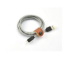 Câble micro USB Adeqwat  2m Gris