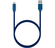 Câble micro USB Adeqwat  2m Bleu