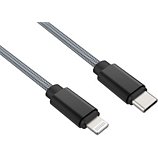 Câble Lightning Adeqwat  vers USB-C 2m gris certifié Apple
