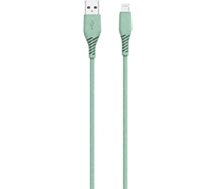 Câble Lightning Adeqwat  vers USB 2m vert clair eco design