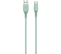 Câble USB C Adeqwat  vers USB-C vert clair 2m eco design