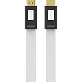 Câble HDMI Essentielb 2.0/18Gbps plat 2M Blanc