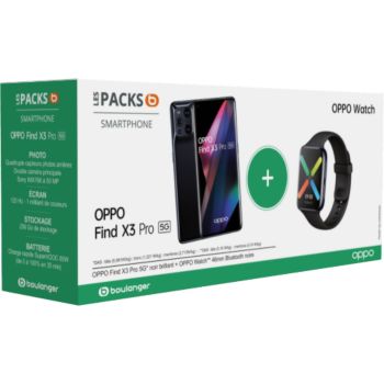 Oppo Pack Find X3 Pro Noir 5G + Watch 46mm