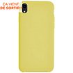 Coque Bigben Connected iPhone Xr SoftTouch jaune