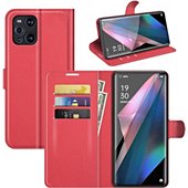 Etui Lapinette Portfeuille Oppo Find X3 Pro Rouge