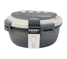 Lunch box Cook Concept  ronde compartiments et fourchette M