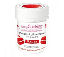 Colorant alimentaire Scrapcooking  artificiel en poudre rouge 5g