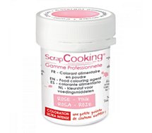 Colorant alimentaire Scrapcooking  artificiel en poudre rose poudre 5g