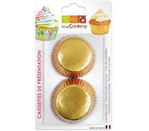 Caissette Cupcake Scrapcooking  x 48 dorees