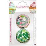 Caissette Cupcake Scrapcooking  x 36 Tropical