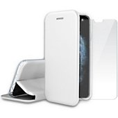 Pack Ibroz iPhone 11 Pro Etui cuir blanc
