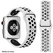 Bracelet Ibroz Apple Watch Sport 38/40/41mm noir/blanc