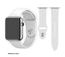 Bracelet Ibroz  Apple Watch SoftTouch 42/44/45mm blanc
