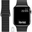 Bracelet Ibroz Apple Watch Cuir Loop 38/40/41mm noir
