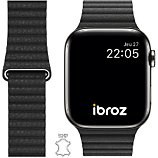 Bracelet Ibroz  Apple Watch Cuir Loop 38/40/41mm noir