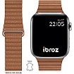 Bracelet Ibroz Apple Watch Cuir Loop 38/40/41mm marron