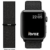 Bracelet Ibroz Apple Watch Nylon Loop 38/40/41mm noir
