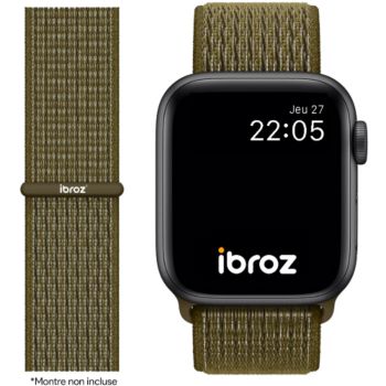 Ibroz Apple Watch Nylon Loop 38/40/41mm kaki