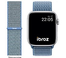 Bracelet Ibroz  Apple Watch Nylon Loop 38/40/41mm bleu