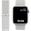 Bracelet Ibroz Apple Watch Nylon Loop 42/44/45mm blanc