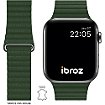 Bracelet Ibroz Apple Watch Cuir Loop 38/40/41mm vert