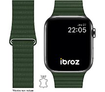 Bracelet Ibroz  Apple Watch Cuir Loop 38/40/41mm vert