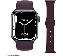 Bracelet Ibroz  Apple Watch Silicone 42/44/45mm bordeaux