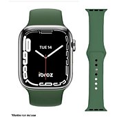 Bracelet Ibroz Apple Watch Silicone 42/44/45mm vert