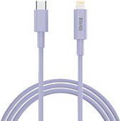 Câble Lightning Ibroz vers USB-C 1m mauve