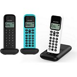 Téléphone sans fil Alcatel  D285 Blanc/ Noir et Turquoise